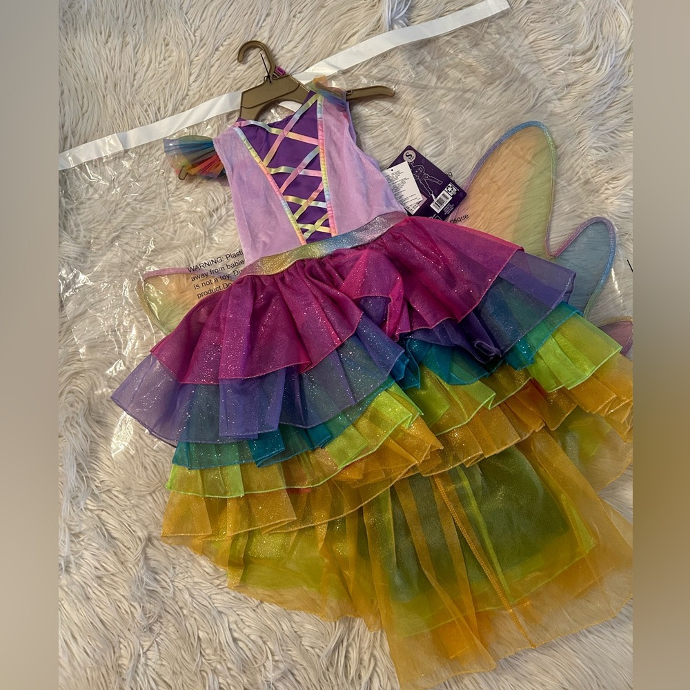 Girls rainbow unicorn costume - Picture 1 of 5